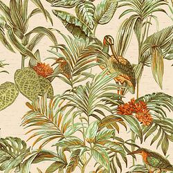 Foto van Dutch wallcoverings behang bird-of-paradise groen