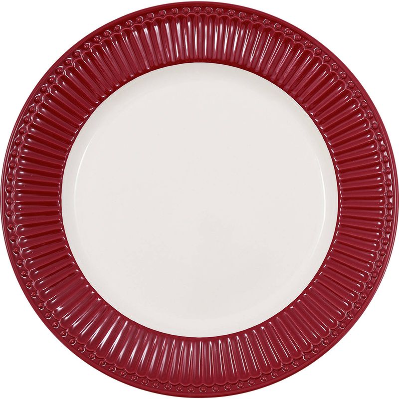 Foto van Greengate dinerbord alice claret red (ø 26.5 cm)