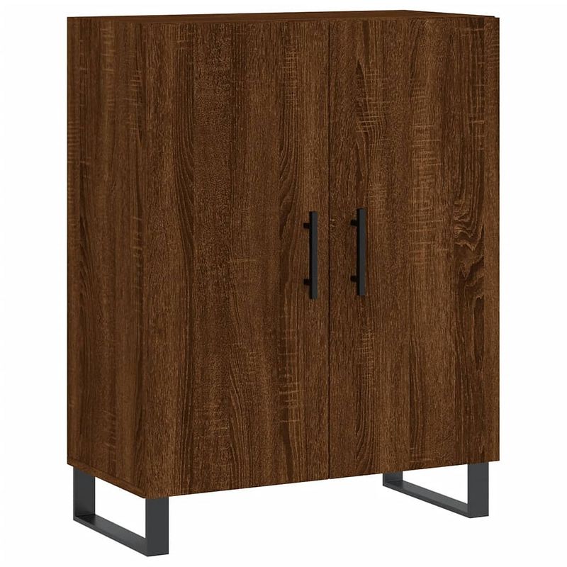 Foto van Vidaxl dressoir 69,5x34x90 cm bewerkt hout bruineikenkleurig