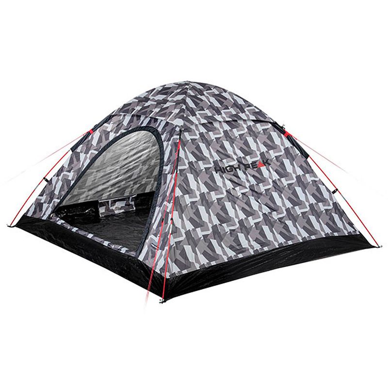 Foto van High peak koepeltent monodome 240 x 210 x 130 cm zwart/wit