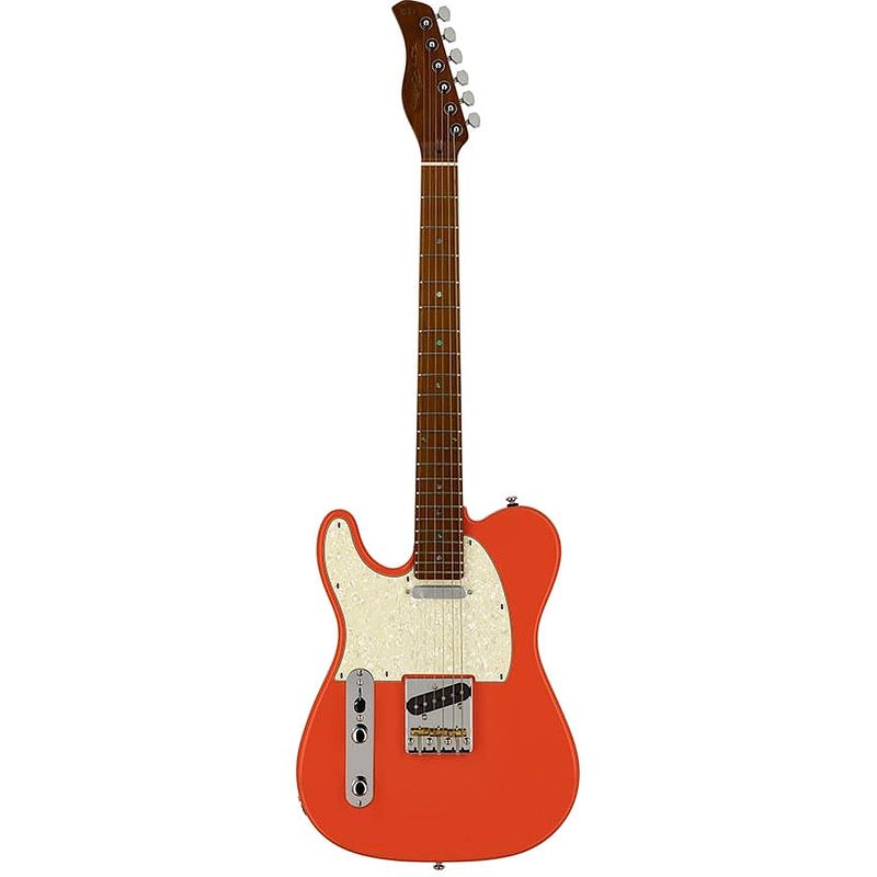 Foto van Sire larry carlton t7l fiesta red linkshandige elektrische gitaar