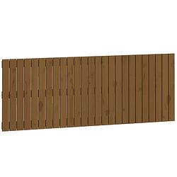 Foto van The living store houten wandhoofdbord - 159.5 x 3 x 60 cm - massief grenenhout