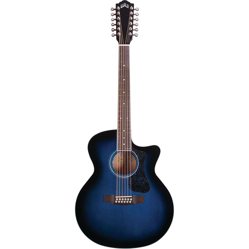 Foto van Guild westerly collection f-2512ce deluxe maple dark blue burst 12-snarige elektrisch-akoestische westerngitaar