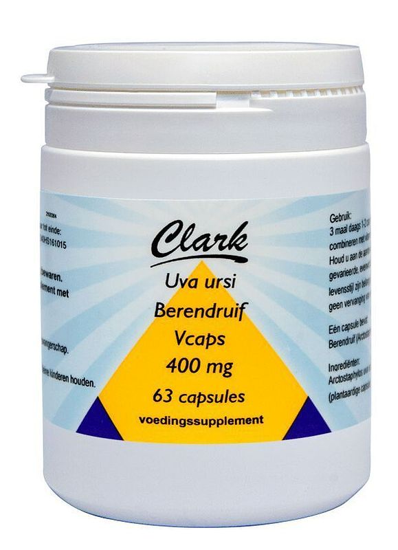 Foto van Clark uva ursi 400mg capsules