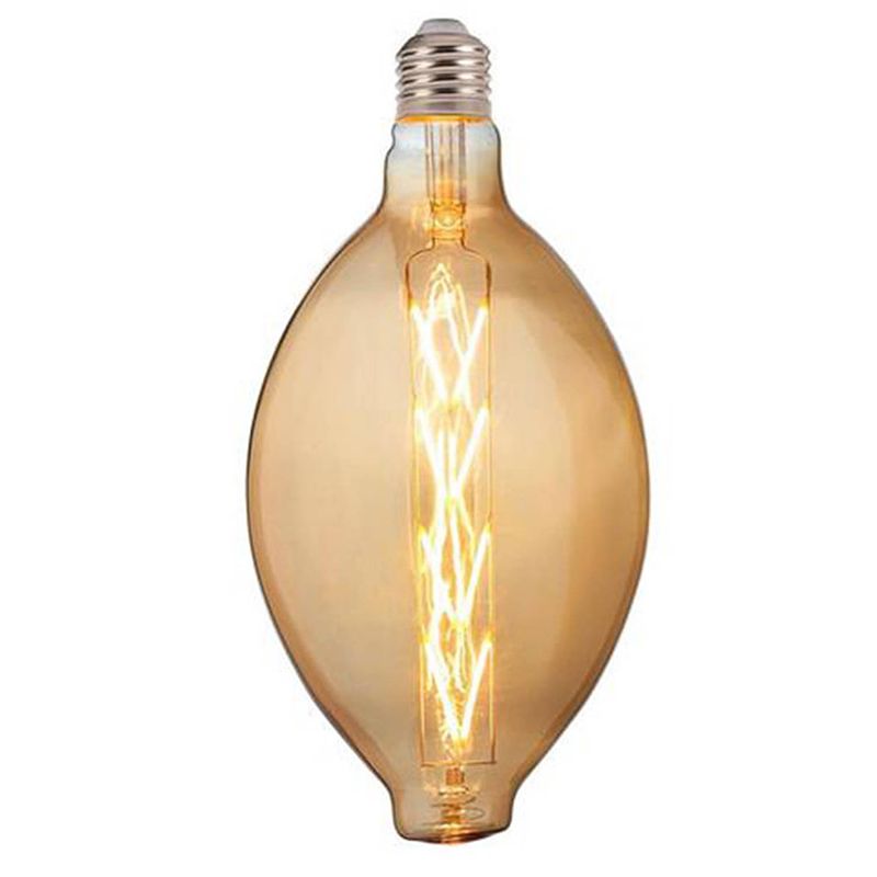 Foto van Led lamp - design - elma - e27 fitting - amber - 8w - warm wit 2200k