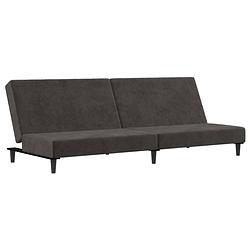 Foto van The living store bedbank fluweel donkergrijs 200x84.5x69cm - multifunctioneel