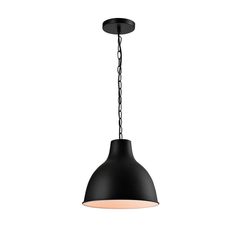 Foto van Quvio hanglamp rond zwart - quv5076l-black