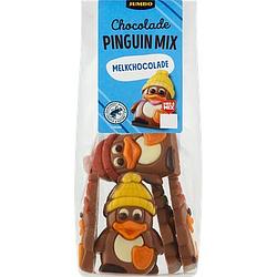 Foto van 3 voor € 5,00 | jumbo pinguin mix melkchocolade 120g aanbieding bij jumbo