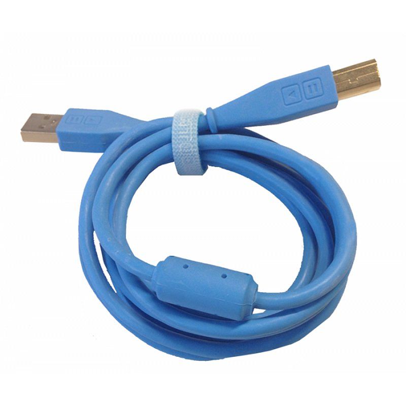 Foto van Dj techtools chroma cable straight usb 1.5 m blauw