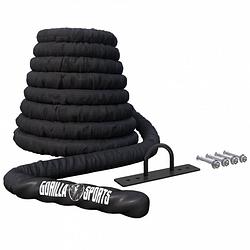 Foto van Gorilla sports power rope - incl. muurbeugel - 15 meter - dikte 38 mm