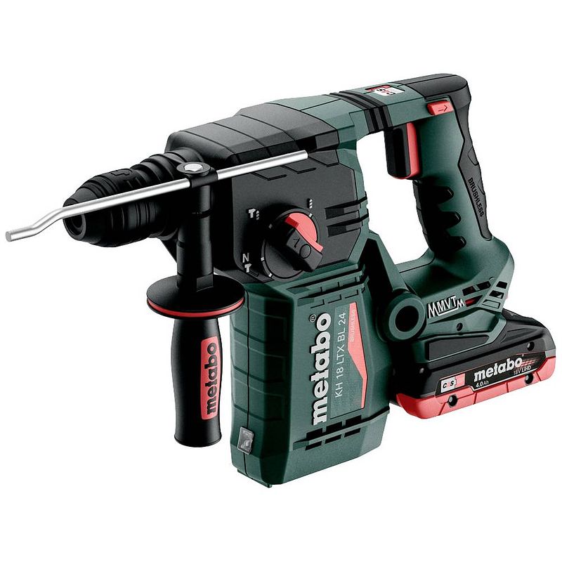 Foto van Metabo kh 18 ltx bl 24 sds-plus-accu-combihamer 18 v 4.0 ah