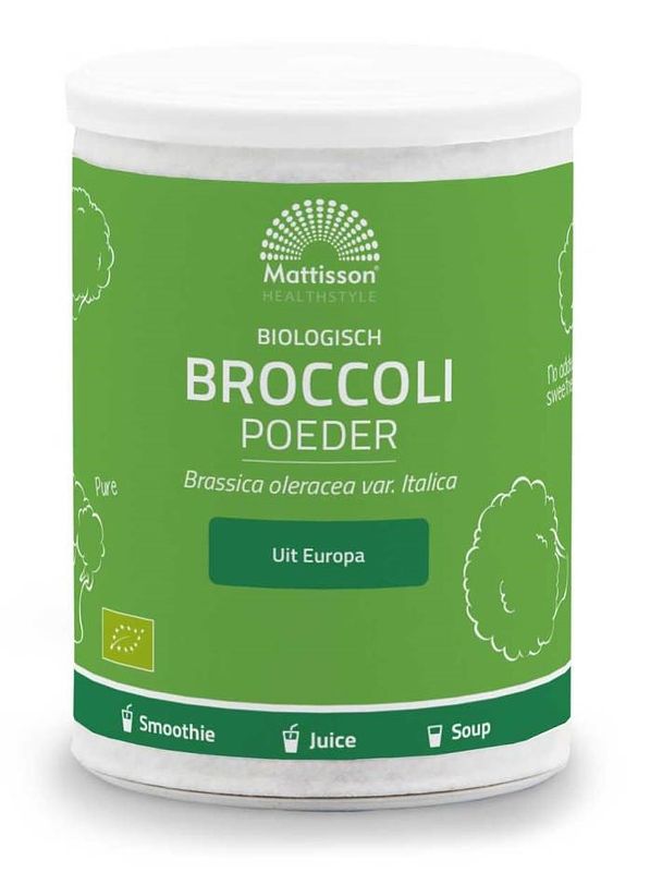 Foto van Mattisson healthstyle biologisch broccoli poeder