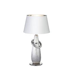 Foto van Moderne tafellamp thebes - kunststof - zilver