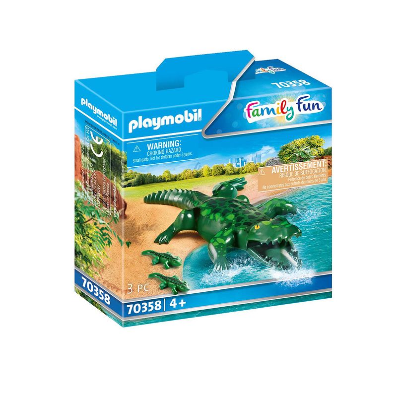 Foto van Playmobil family fun alligator met baby 70358