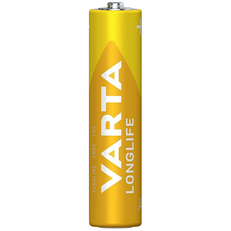 Foto van Aaa batterij (potlood) varta longlife aaa bli 4 alkaline 1200 mah 1.5 v 4 stuk(s)