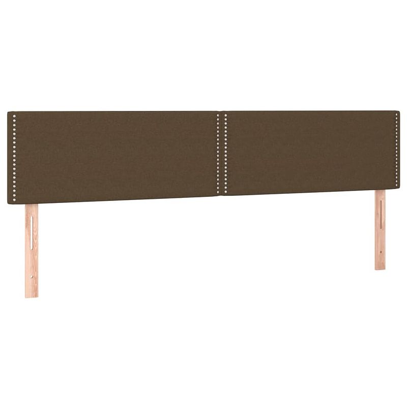 Foto van The living store hoofdbord - bedaccessoires - 200 x 5 x 78/88 cm - donkerbruin