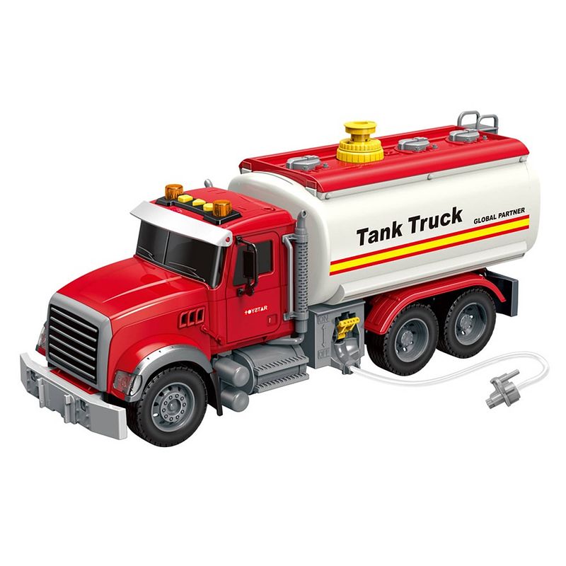 Foto van Luna vrachtwagen tank truck junior 40,5 x 14 x 21 cm rood/wit