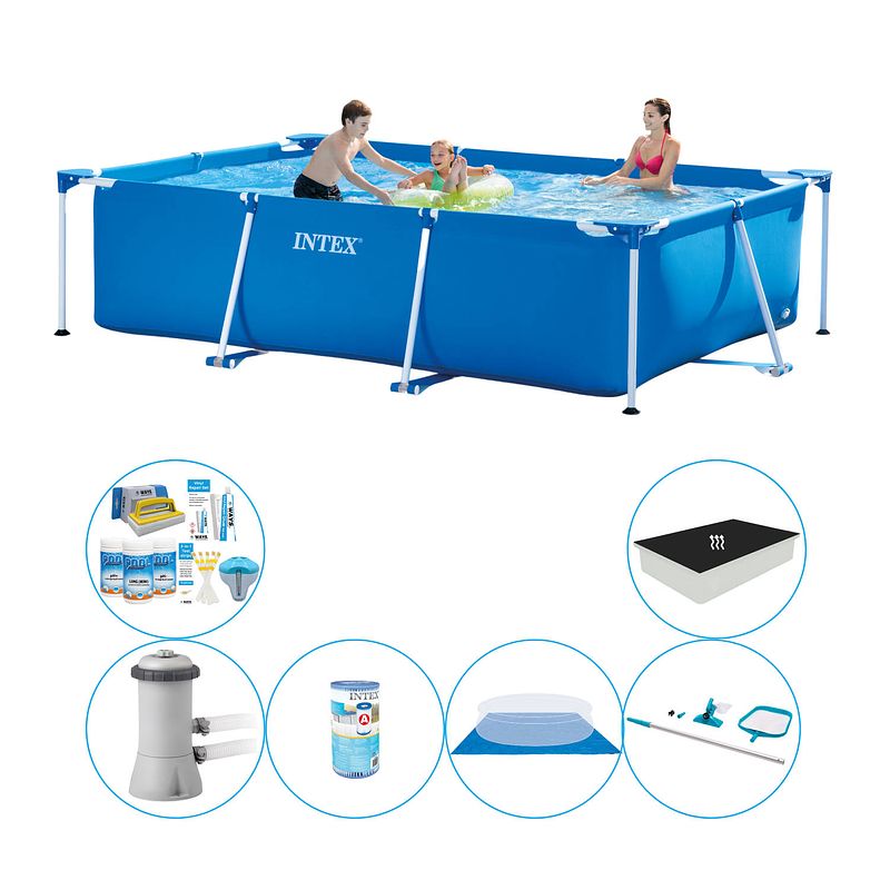 Foto van Intex frame pool rechthoekig 300x200x75 cm - zwembad combinatie deal