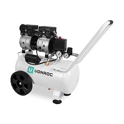 Foto van Vonroc stille compressor - 57,5db 24 l - olievrij - 750w - wit