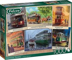 Foto van Falcon - vintage trams (1000 stukjes) - puzzel;puzzel (8710126113677)
