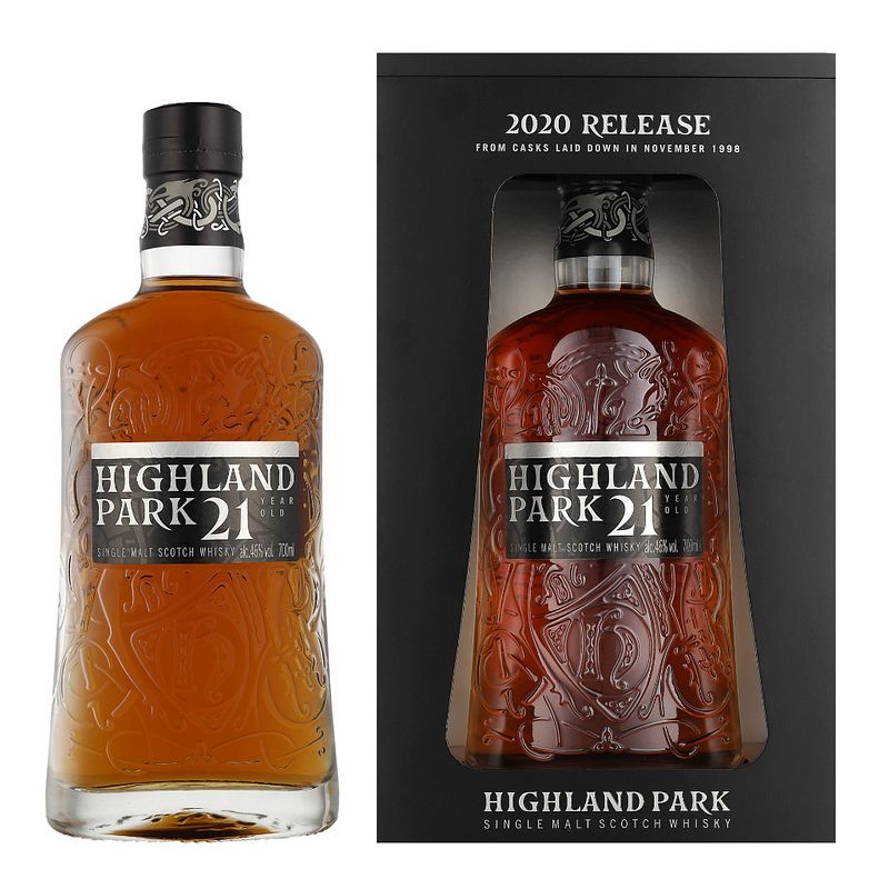 Foto van Highland park 21 years 70cl whisky + giftbox