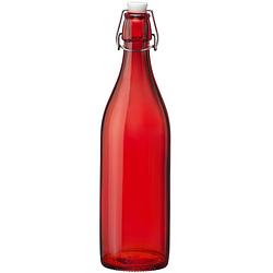 Foto van Sareva beugelfles / weckfles rood 1 liter