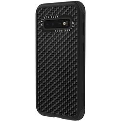 Foto van Black rock robust real carbon backcover samsung galaxy s10 zwart