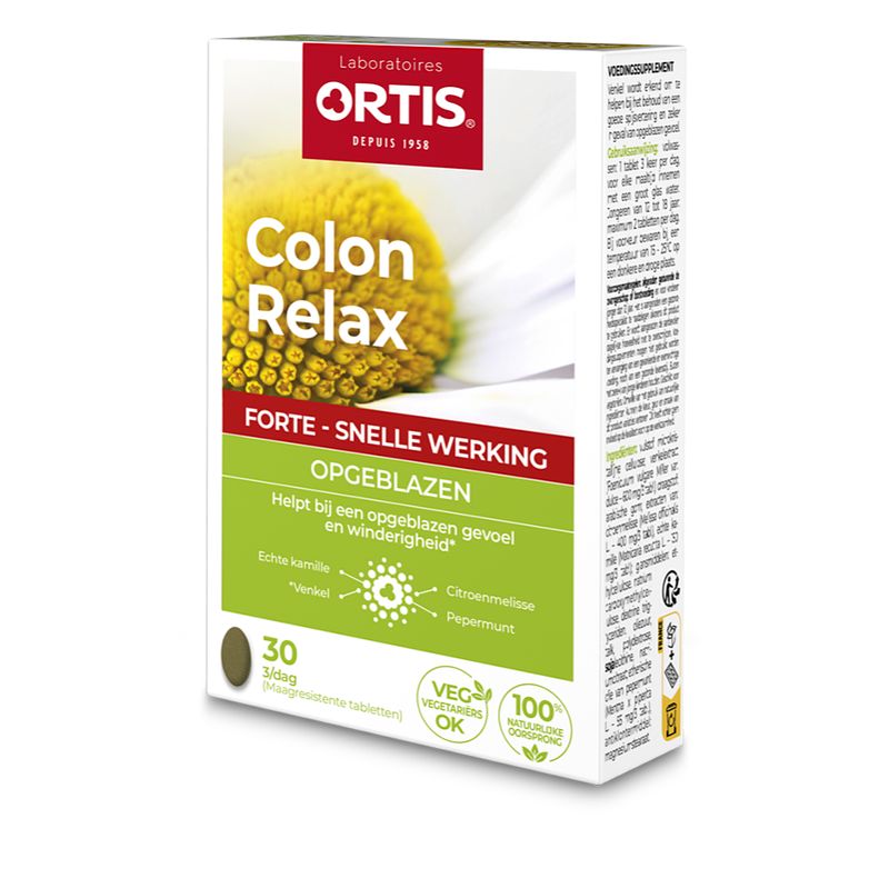 Foto van Ortis colon relax forte tabletten