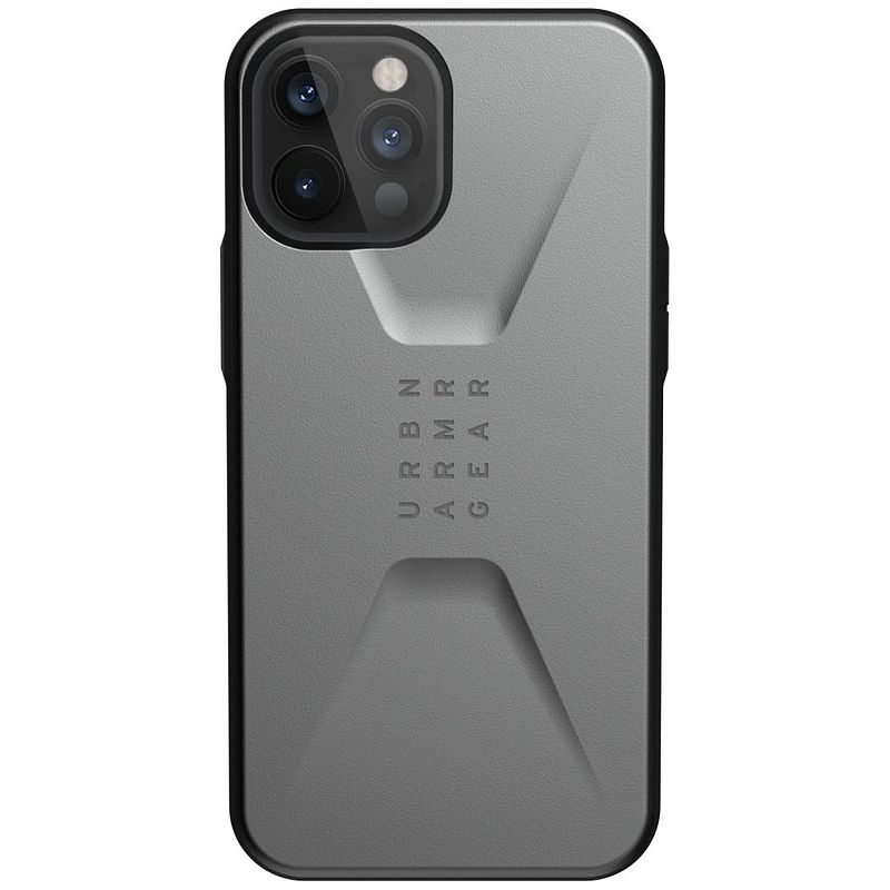 Foto van Uag civilian backcover iphone 12 pro max telefoonhoesje grijs