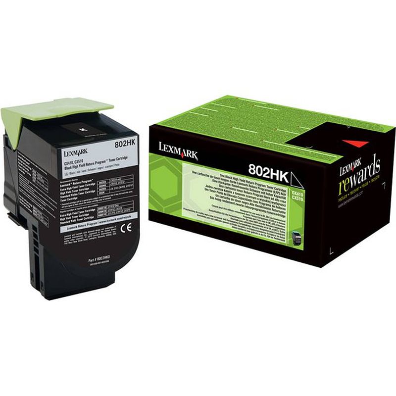 Foto van Toner lexmark 80c2hke zwart