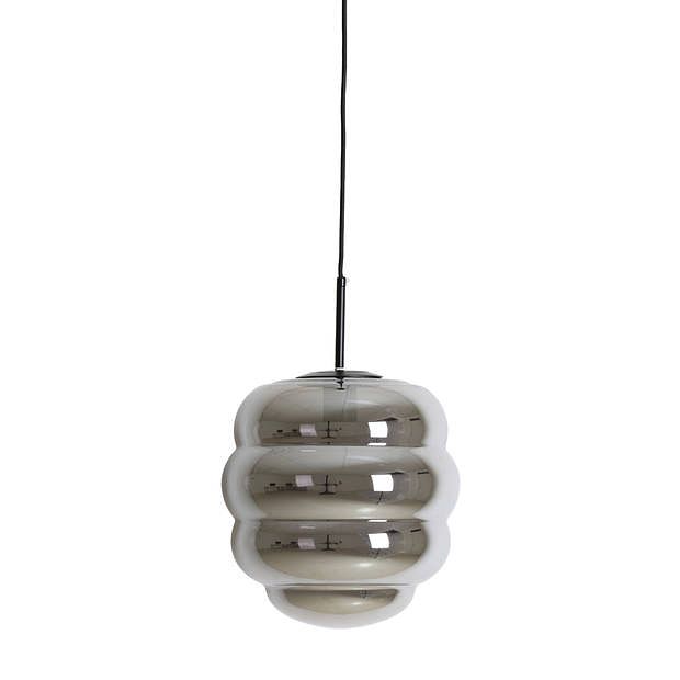 Foto van Light & living - hanglamp misty - 30x30x37 - grijs