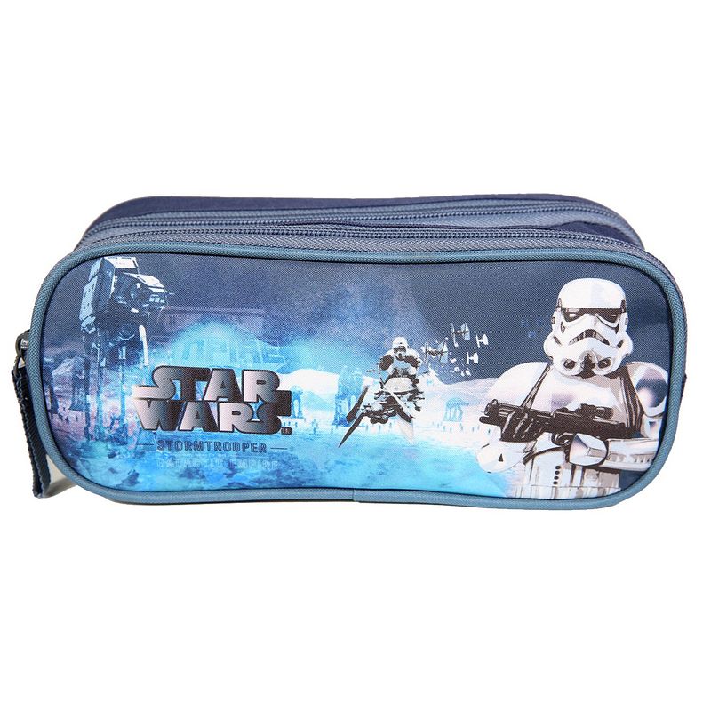 Foto van Star wars pennenetui stormtrooper 23 x 10 cm polyester blauw