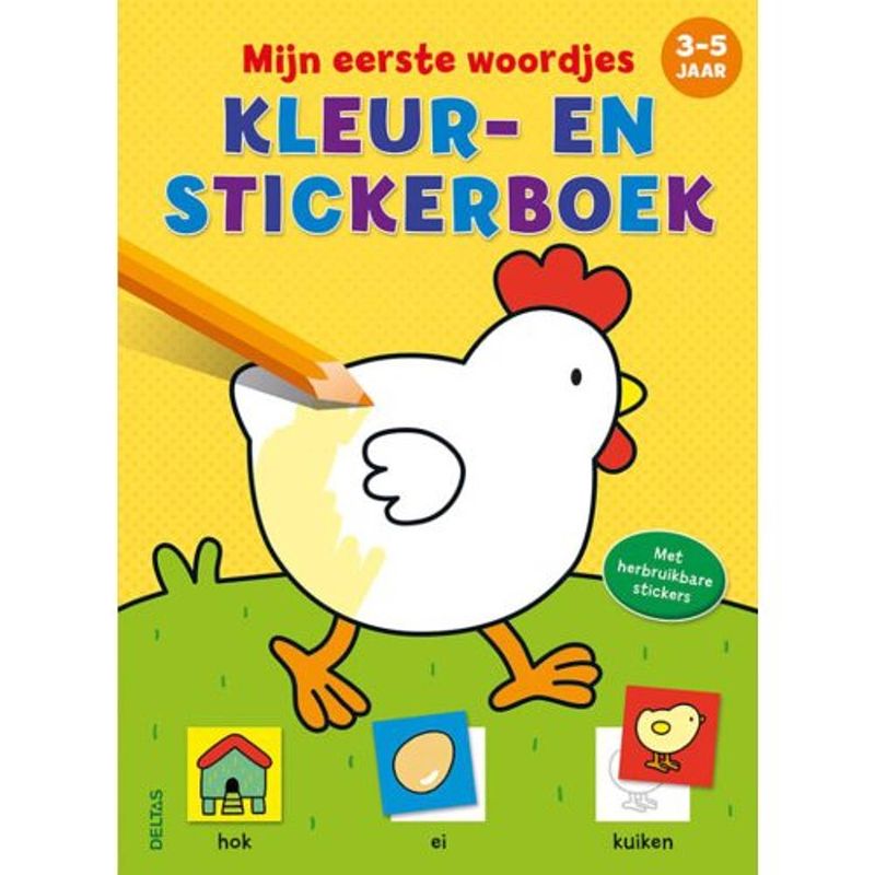 Foto van Mijn eerste woordjes kleur- en stickerboek / 3-5 j