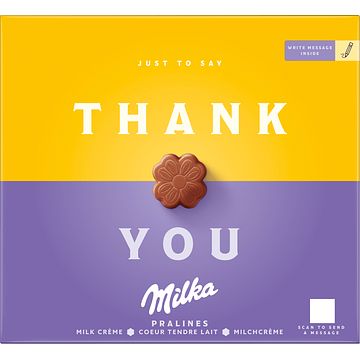 Foto van Milka thank you chocolade pralines 110g bij jumbo