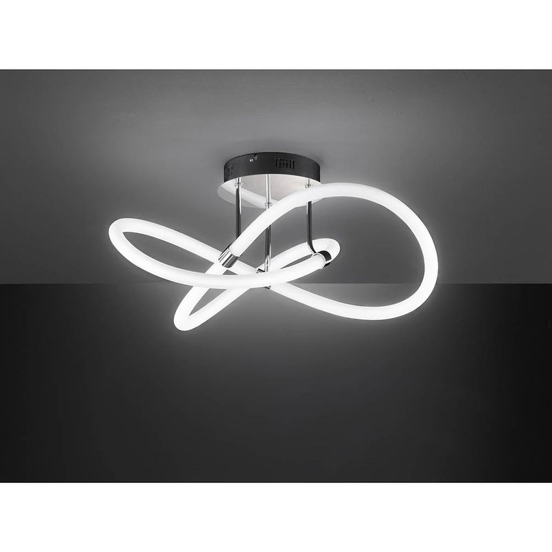 Foto van Wofi 9883.01.01.9000 mira 1flg plafondlamp led 37 w chroom