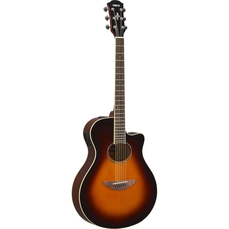 Foto van Yamaha apx600 old violin sunburst elektrisch-akoestische gitaar