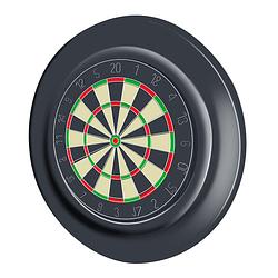 Foto van Masterdarts dartbord surround ring - voor dartborden tot 45 cm - rubber - zwart