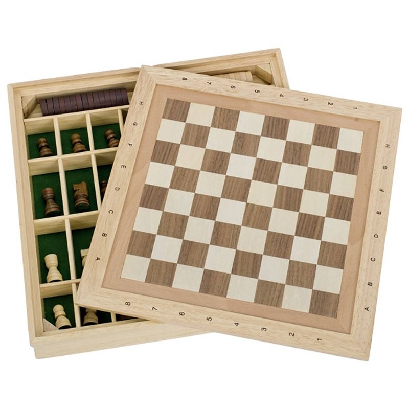 Foto van Goki chess, draughts and nine men's morris game set