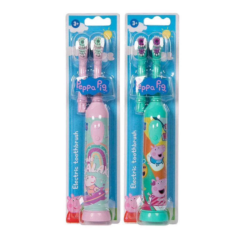 Foto van Peppa pig - elektrische tandenborstel + extra opzetborstel