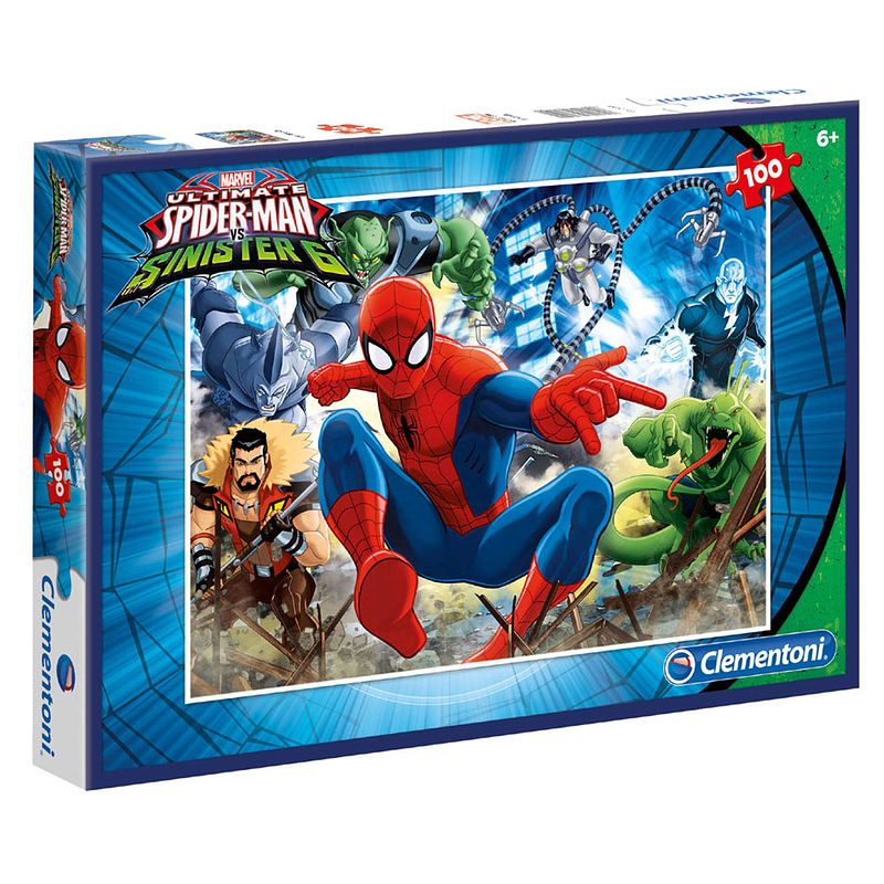 Foto van Clementoni spider-man puzzel - 100 stukjes