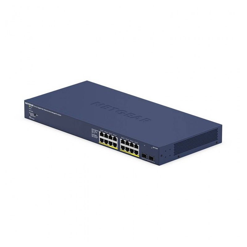 Foto van Netgear ethernet poe+ smart switch 16 poorts grijs