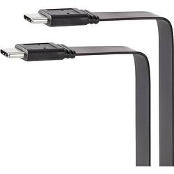 Foto van Renkforce usb-kabel usb 3.2 gen1 (usb 3.0 / usb 3.1 gen1) usb-c stekker, usb-c stekker 50.00 cm zwart zeer flexibel rf-3385680