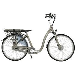 Foto van Vogue elektrische stadsfiets comfort 28 inch 46 cm dames 7v rollerbrake matgrijs