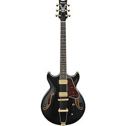 Foto van Ibanez amh90 artcore expressionist black semi-akoestische gitaar