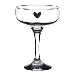 Foto van Clayre & eef champagneglas 150 ml glas hart wijnglas champagne glas prosecco glas transparant wijnglas champagne glas