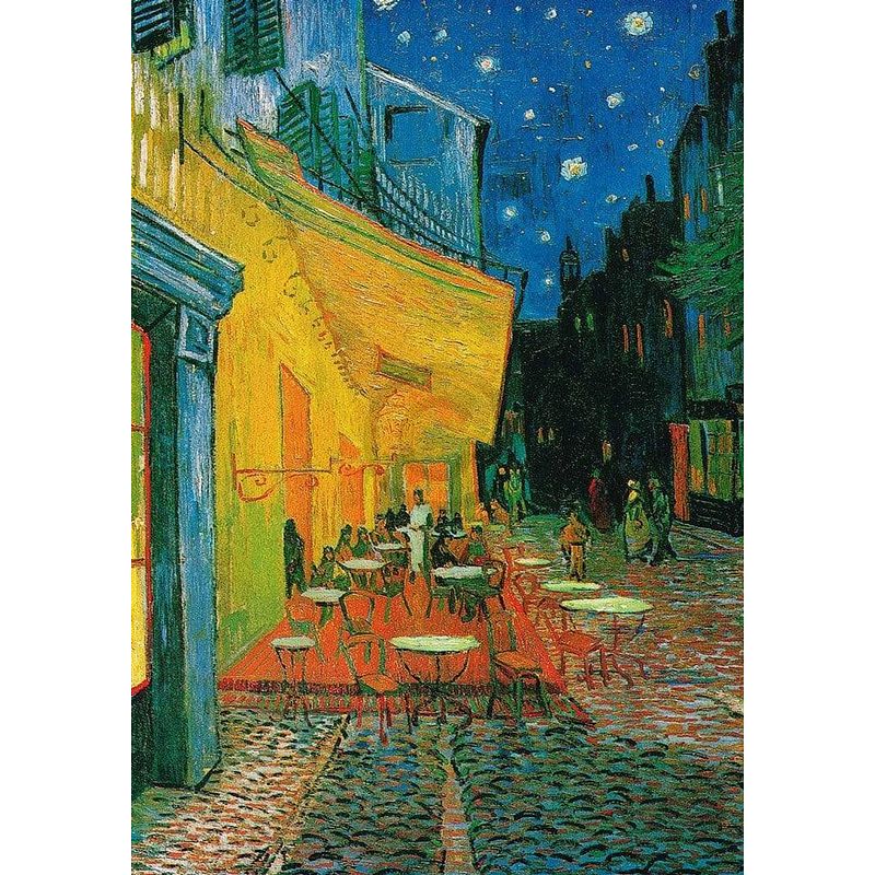 Foto van Vincent van gogh - café at night kunstdruk 60x80cm