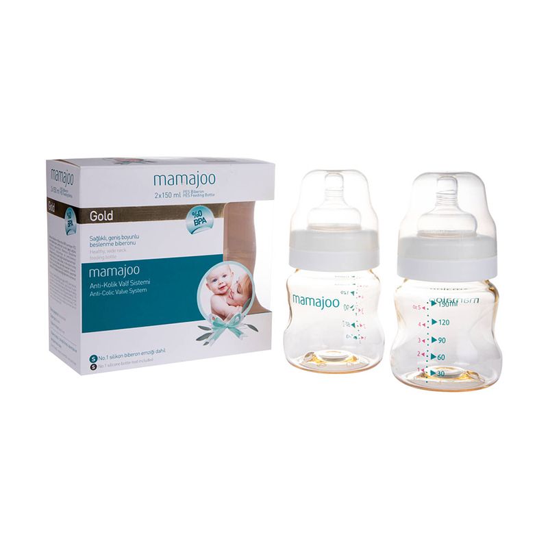 Foto van Mamajoo babyfles - 150ml - 2 stuks