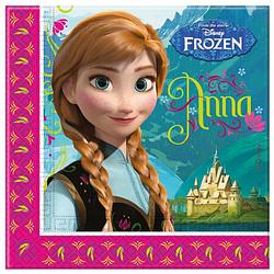 Foto van 40x frozen themafeest servetten 33 x 33 cm papier - feestservetten