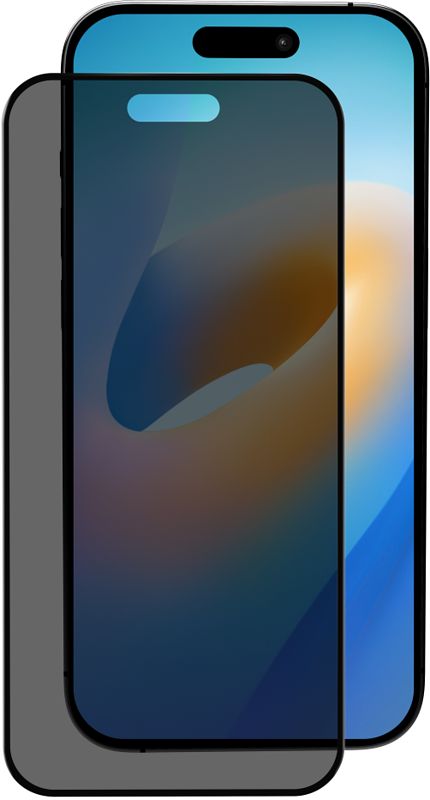 Foto van Bluebuilt apple iphone 16 pro max privacy filter screenprotector glas