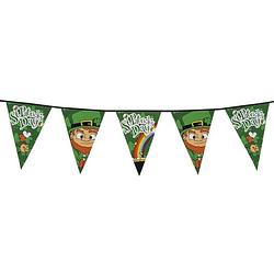 Foto van 3x stuks shamrock vlaggetjes deco slinger 8 meter - feestslingers